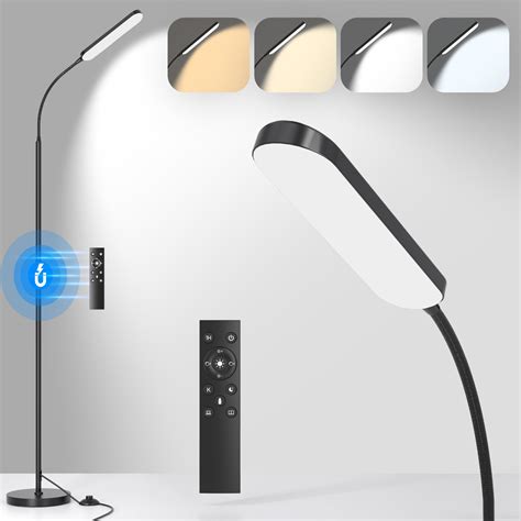 tigial LED Floor Lamp with Remote Control Foot Switch for Living Room ...