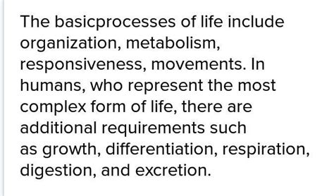 how was life processes helps in growth and development of the body ...