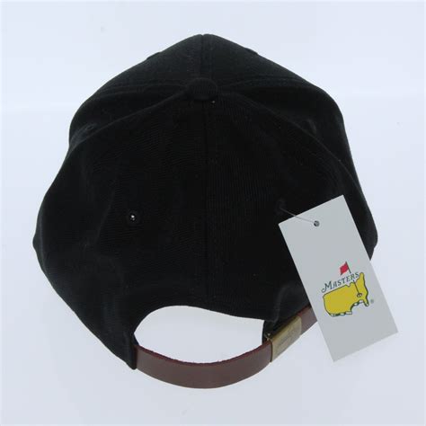 Lot Detail - Augusta National Masters Hat - Black with Brown Leather Patch