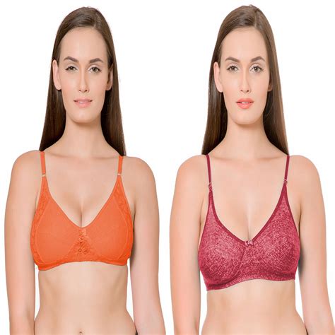 Buy Best Quality Orange Maroon Bra Combo at Amazon.in