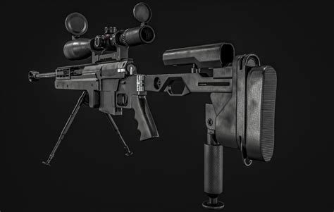 3D model PGM-Hecate-2 Sniper Rifle VR / AR / low-poly | CGTrader