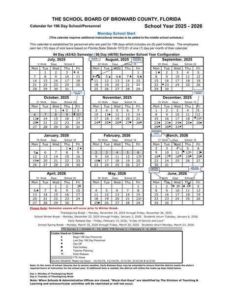 Broward County School Calendar 25-26 [PDF] - EduCounty