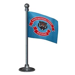 The Flag Corporation Mizo National Front (MNF) Car Dashboard Flag 2in x ...