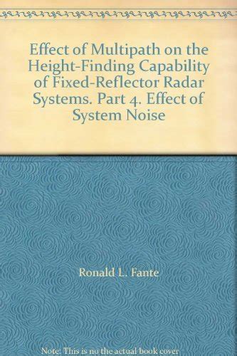 Amazon.in: Buy Effect of Multipath on the Height-Finding Capability of ...