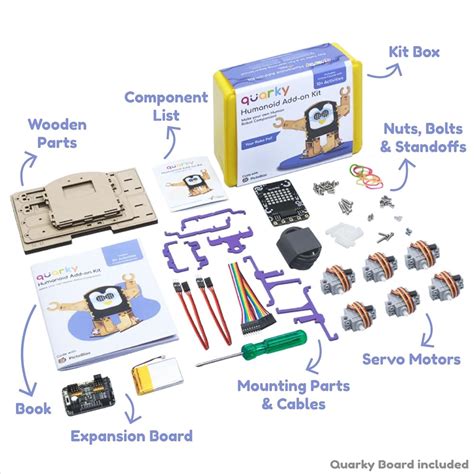 Quarky Humanoid Addon Kit for Kids Age 7+ with India | Ubuy