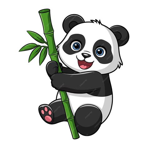 Premium Vector | Cute panda clipart
