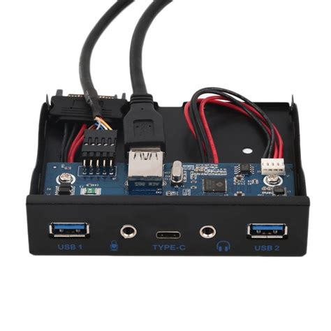 E-SDS USB 3.0 2-Port 3.5 Inch Front Panel USB Hub with 1 HD Audio ...