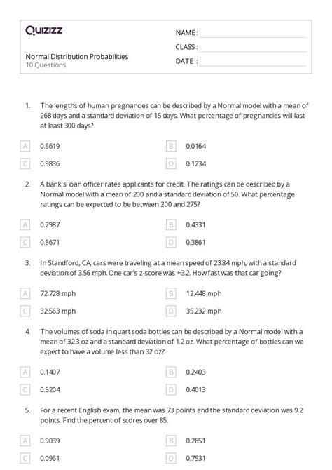 Image result for Normal Distribution Practice