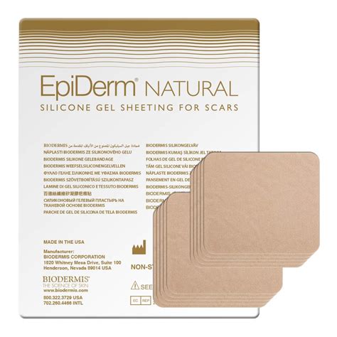 Buy Epi-Derm Patch - 2 x 2.5 in - 5 Pair Natural Silicone Scar Sheets ...