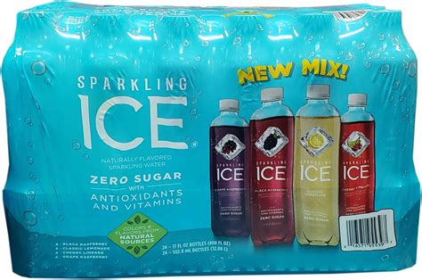Amazon.com: Sparkling Ice STARBURST Variety Pack, Zero Sugar Flavored ...