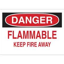 Brady Part: 73440 | DANGER Flammable Keep Fire Away Sign | BradyIndia.co.in