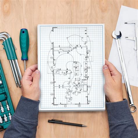 Blueprints On Graph Paper Drawings