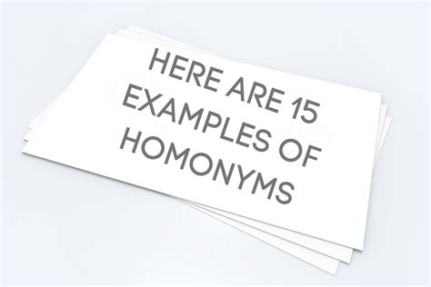 Image result for What Is Homonym a Examples