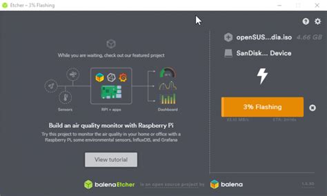 Using Etcher 的图像结果