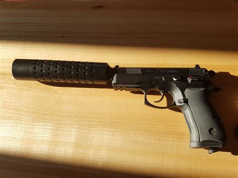 Airsoft silencer-suppressor 40x202 mm 3D print model