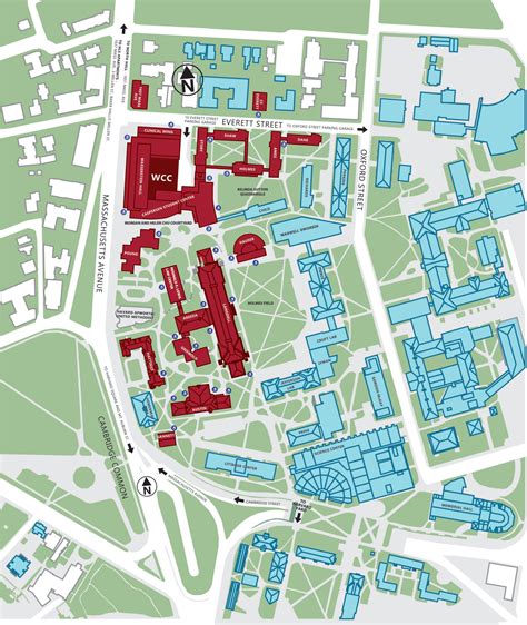 Mapa Do Campus De Direito De Harvard Curso De Direito Administrativo