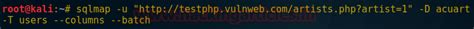 Database Penetration Testing using Sqlmap (Part 1)