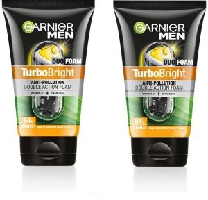 Garnier Men Turbo Bright Double Action,Anti Pollution with Charcoal and ...