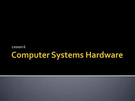 Image result for Computer Hardware Lesson