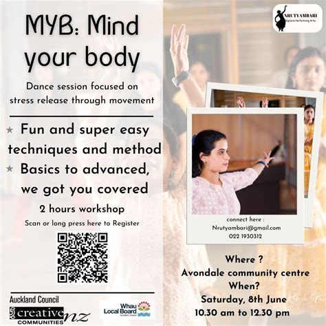 MYB mind your body Workshop, Avondale Community Centre, Auckland, 8 ...