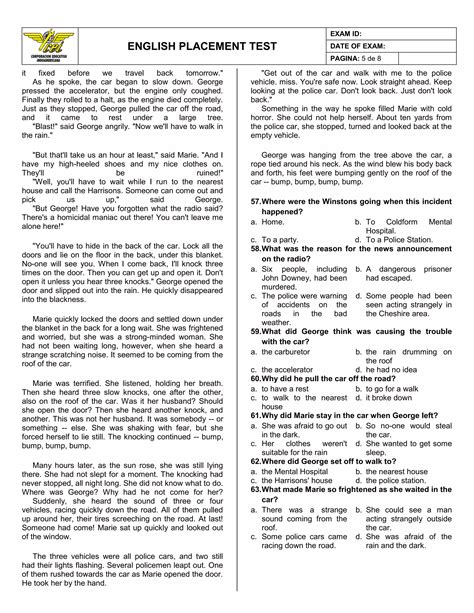 English placement test (1) | PDF