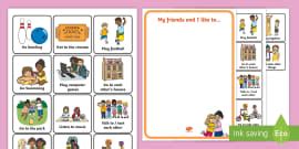 What Do We Do With Friends Cut And Stick Activity - friendship