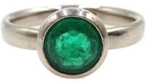 CEYLONMINE Ceylonmine panna silver ring natural & original gemstone ...