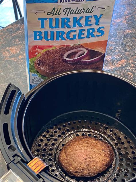Air Fryer Frozen Turkey Burgers - Melanie Cooks