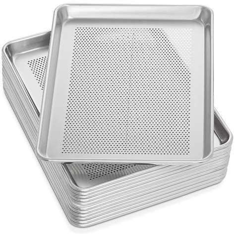 GRIDMANN Commercial Grade Half Sheet Perforated Aluminum Baking Pan ...