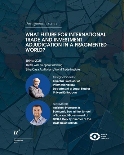 What future for international trade and investment adjudication in a ...