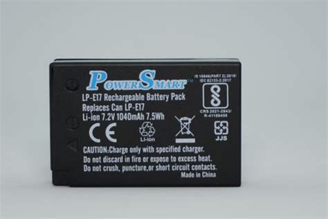 Power Smart LP-E17 Battery + LP-E17 Charger (Combo Pack) Compatible ...