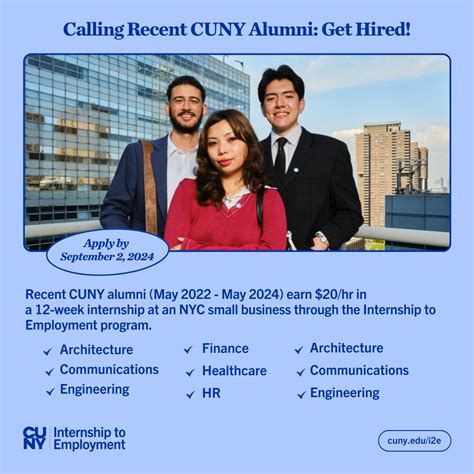 Kickstart your career with CUNY's Internship to Employment program ...