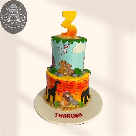 2-Tier Lion King Theme Cake – Cakes All The Way