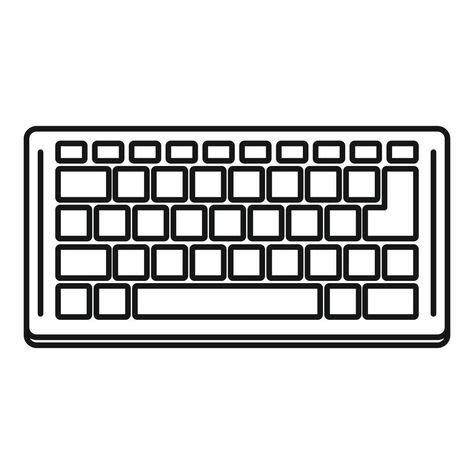 Image result for Small Computer Keyboard Drawing