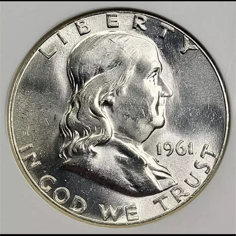 1961 Franklin Half Dollar NGC MS-64 FBL - Old Pueblo Coin