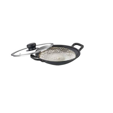Buy Prestige Cast Iron Cookware Black Appachetty with Glass Lid 20cm ...