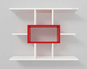 Captiver Engineered Wood Star Wall Mounted Books Shelf Racks Shelves ...