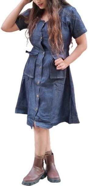 Denim Dresses - Buy Denim Dresses online at Best Prices in India ...