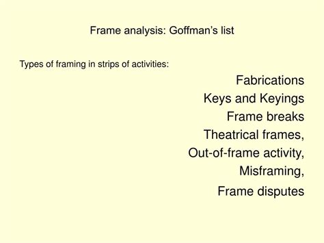 Image result for Frame analysis Erving Goffman
