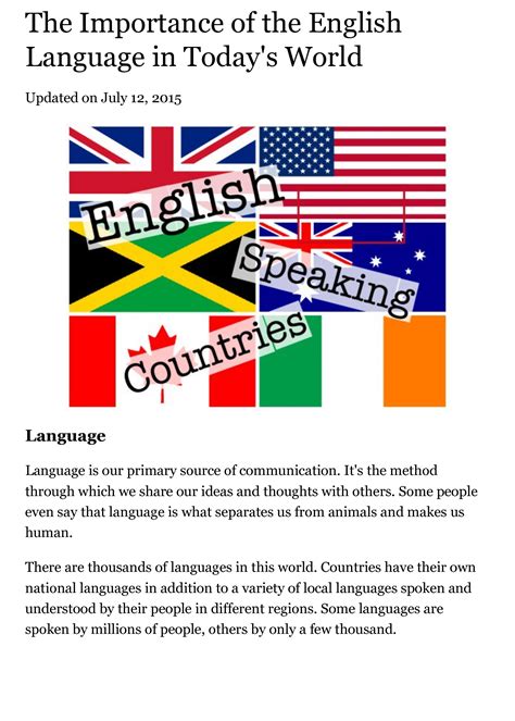 English Language Importance 的图像结果