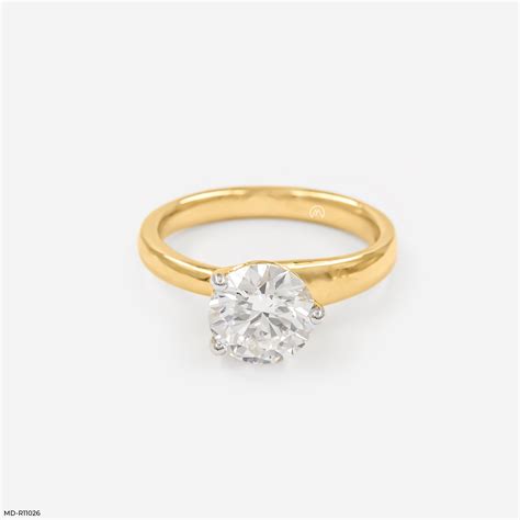 The Timeless Solitaire Ring 18K Yellow Gold – Maiora Diamonds