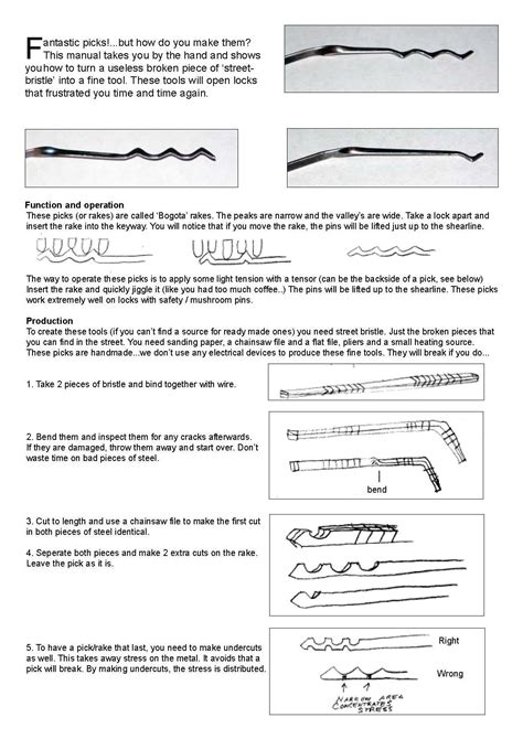 Homemade Lock Picks 的图像结果