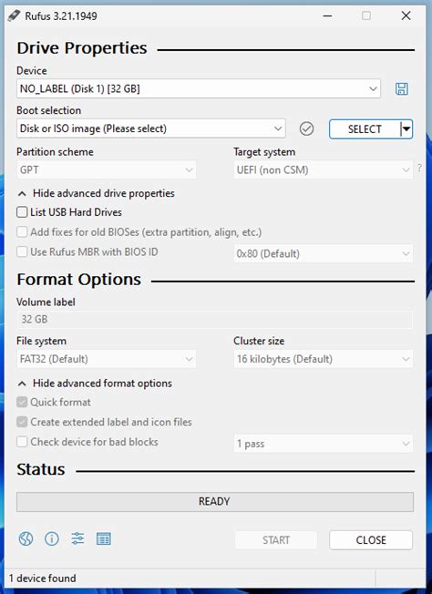 Image result for Rufus GUI
