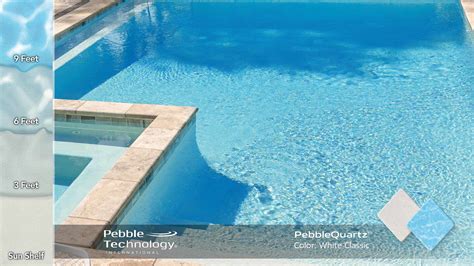 White Classic - PebbleQuartz Pool Finishes