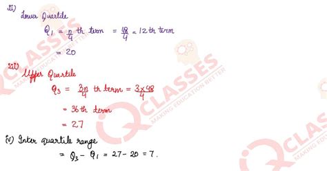 Class 10 Math Statistics Question Q1 的图像结果