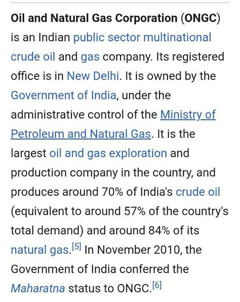 WRITE SHORT NOTE ON ONGC. - Brainly.in
