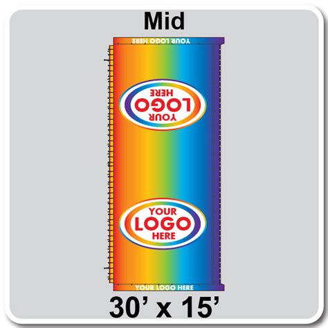 30' x 15' Classic Pole Tent | Mid | Full Digital Print | GetTent