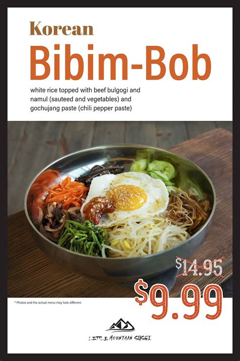 Menu at Little Mountain Sushi restaurant, Chilliwack