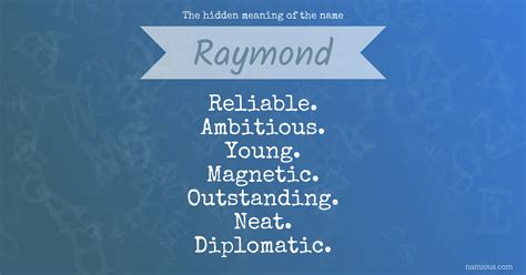 The hidden meaning of the name Raymond | Namious