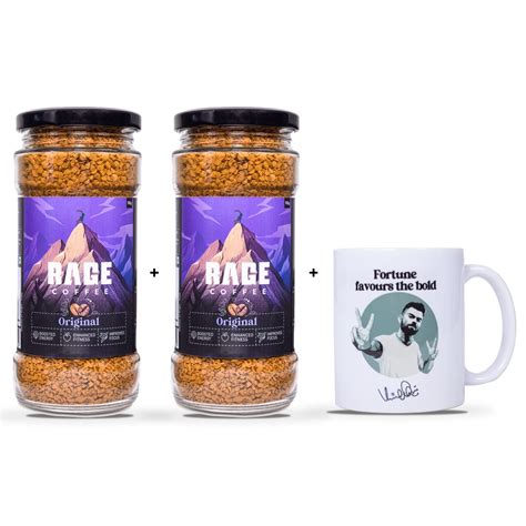 Rage Coffee - Pack of 2 & Free Coffee Mug | Premium Arabica Instant ...